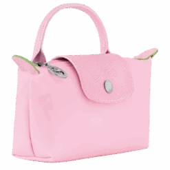 Longchamp Le Pliage Green Pouch With Handle Pink - Recycled Canvas -Longchamp 34175919P75 2