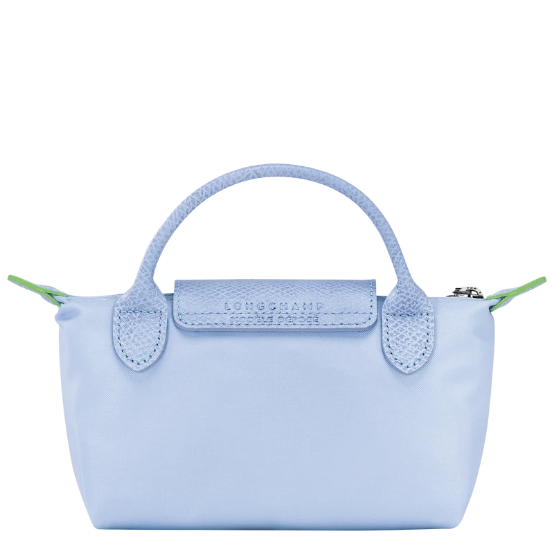 Longchamp Le Pliage Green Pouch With Handle Sky Blue - Recycled Canvas 6 Longchamp Le Pliage Green Pouch With Handle Sky Blue - Recycled Canvas - Image 4