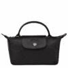 Longchamp Le Pliage City Pouch With Handle Black - Canvas