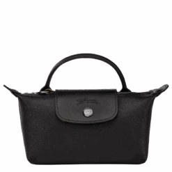 Longchamp Le Pliage City Pouch With Handle Black - Canvas