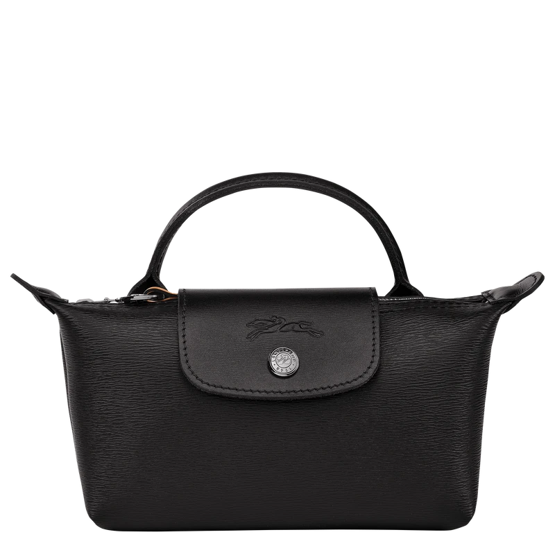 Longchamp Le Pliage City Pouch With Handle Black - Canvas 3 Longchamp Le Pliage City Pouch With Handle Black - Canvas