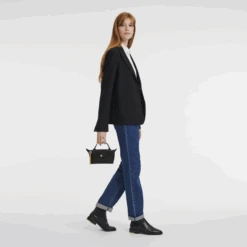 Longchamp Le Pliage City Pouch With Handle Black - Canvas 8 Longchamp Le Pliage City Pouch With Handle Black - Canvas -Longchamp 34175HYQ001 1