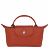 Longchamp Le Pliage City Pouch With Handle Terracotta - Canvas -Longchamp 34175HYQ213 0
