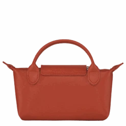 Longchamp Le Pliage City Pouch With Handle Terracotta - Canvas -Longchamp 34175HYQ213 3