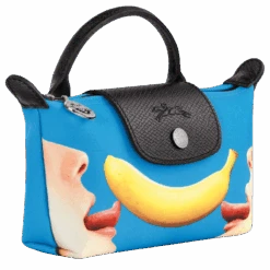 Longchamp X ToiletPaper Pouch Blue - Canvas -Longchamp 34175TPC127 2