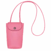 Longchamp Le Pliage Xtra Phone Case With Leather Lace Pink - Leather