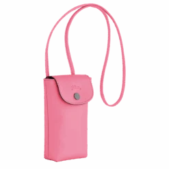 Longchamp Le Pliage Xtra Phone Case With Leather Lace Pink - Leather -Longchamp 34178987018 2