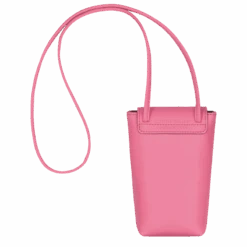 Longchamp Le Pliage Xtra Phone Case With Leather Lace Pink - Leather -Longchamp 34178987018 3