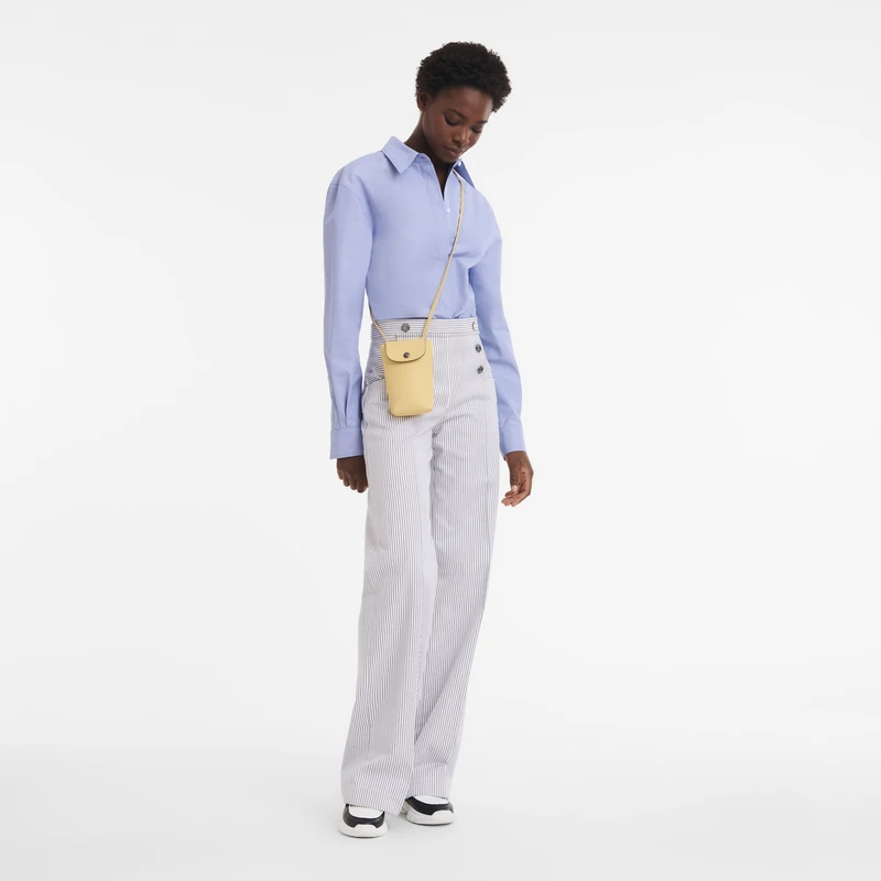 Longchamp Le Pliage Xtra Phone Case With Leather Lace Wheat - Leather 4 Longchamp Le Pliage Xtra Phone Case With Leather Lace Wheat - Leather - Image 2