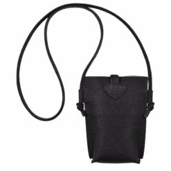Longchamp Roseau Phone Case With Lace Black - Leather -Longchamp 34180HPN001 3