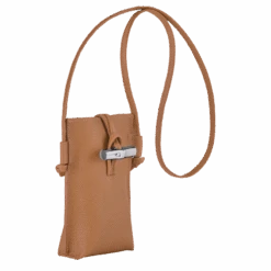 Longchamp Roseau Phone Case With Lace Natural - Leather -Longchamp 34180HPN016 2