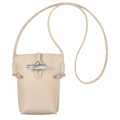 Longchamp Roseau Phone Case With Lace Paper - Leather