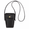 Longchamp Épure Phone Case With Leather Lace Black - Leather -Longchamp 34193HYZ001 0