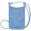 Longchamp Le Foulonné Phone Case Cloud Blue - Leather