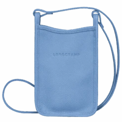 Longchamp Le Foulonné Phone Case Cloud Blue - Leather