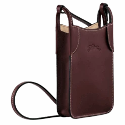 Longchamp Le Foulonné Phone Case Plum - Leather -Longchamp 34200HDQ261 2