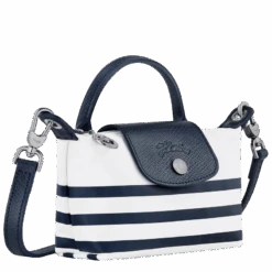 Longchamp Le Pliage Collection Pouch Navy/White - Canvas -Longchamp 34205HDF165 2
