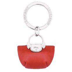 Longchamp Le Pliage Cuir Key Rings Orange - Leather