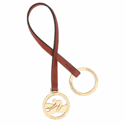 Longchamp Box-Trot Key Rings Mahogany - Leather