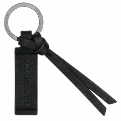 Longchamp 3D Key Rings Black - Leather