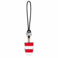 Longchamp Épure Key Rings Red/White - Leather