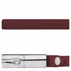 Longchamp Roseau Ladies' Belt Plum - Leather -Longchamp 40021HPN261 1