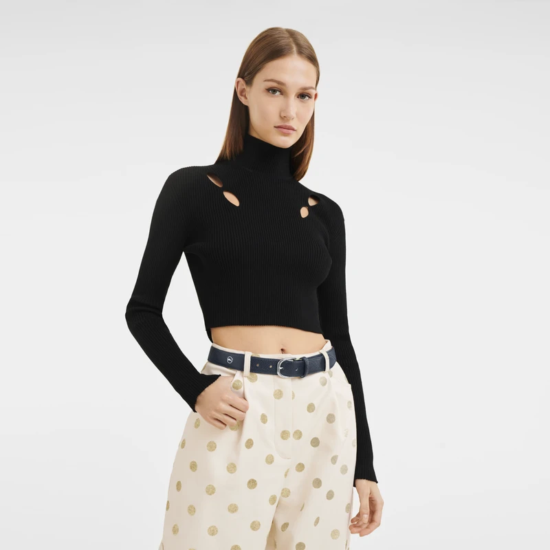 Longchamp Le Pliage Ladies' Belt Navy - Leather 4 Longchamp Le Pliage Ladies' Belt Navy - Leather - Image 2