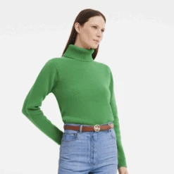 Longchamp Box-Trot Ladies' Belt Black/Cognac - Leather -Longchamp 40063HAU577 10