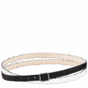 Longchamp Fall/Winter 2023 Collection Ladies' Belt Black/White - Leather