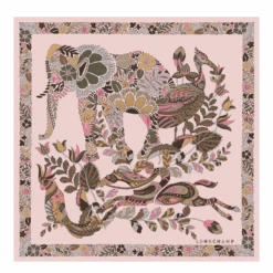 Forêt Longchamp Silk Scarf 50 Pink - Silk