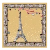 Tour Eiffel Noël Longchamp Silk Scarf 50 Wheat - Silk