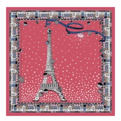 Tour Eiffel Noël Longchamp Silk Scarf 50 Grenadine - Silk