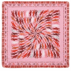 Très Paris Longchamp Silk Scarf 70 Pink - Silk