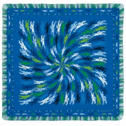 Très Paris Longchamp Silk Scarf 70 Cobalt - Silk