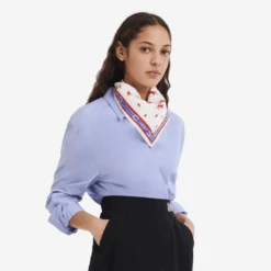 Longchamp 80's Silk Scarf 50 Ivory - OTHER -Longchamp 50615SOI238 1