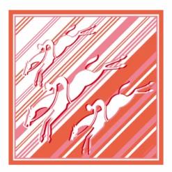 Le Grand Saut Longchamp Silk Scarf 50 Orange - OTHER