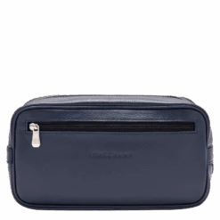 Longchamp Le Foulonné Toiletry Case Navy - Leather