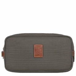 Longchamp Boxford Toiletry Case Brown - Canvas