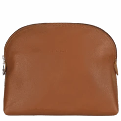 Longchamp Le Foulonné Toiletry Case Caramel - Leather