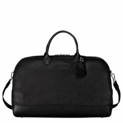 Longchamp Le Foulonné M Travel Bag Black - Leather