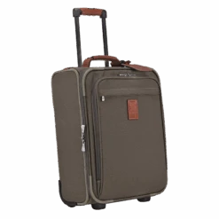 Longchamp Boxford S Suitcase Brown - Canvas -Longchamp L1422080042 2
