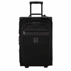 Longchamp Boxford M Suitcase Black - Canvas