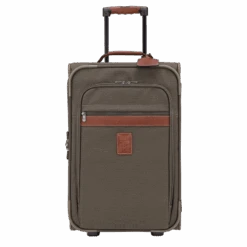 Longchamp Boxford M Suitcase Brown - Canvas