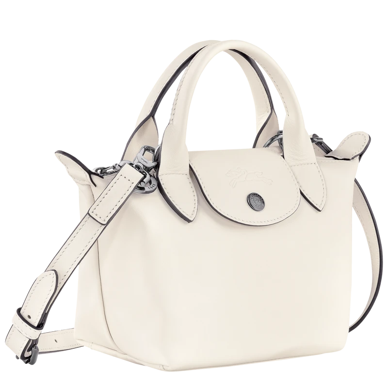 Longchamp Le Pliage Xtra XS Handbag Ecru - Leather 4 Longchamp Le Pliage Xtra XS Handbag Ecru - Leather - Image 3
