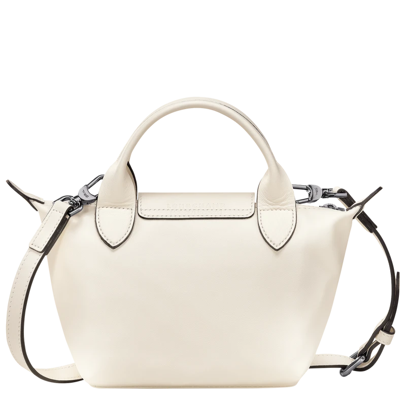 Longchamp Le Pliage Xtra XS Handbag Ecru - Leather 5 Longchamp Le Pliage Xtra XS Handbag Ecru - Leather - Image 4