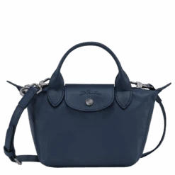Longchamp Le Pliage Xtra XS Handbag Navy - Leather