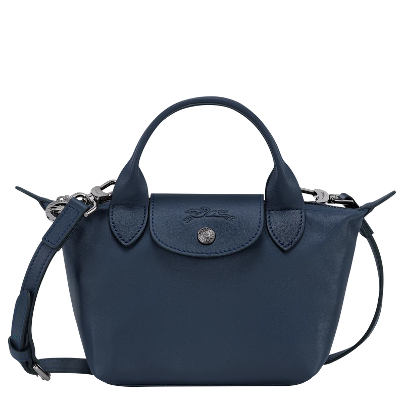 Longchamp Le Pliage Xtra XS Handbag Navy - Leather 3 Longchamp Le Pliage Xtra XS Handbag Navy - Leather