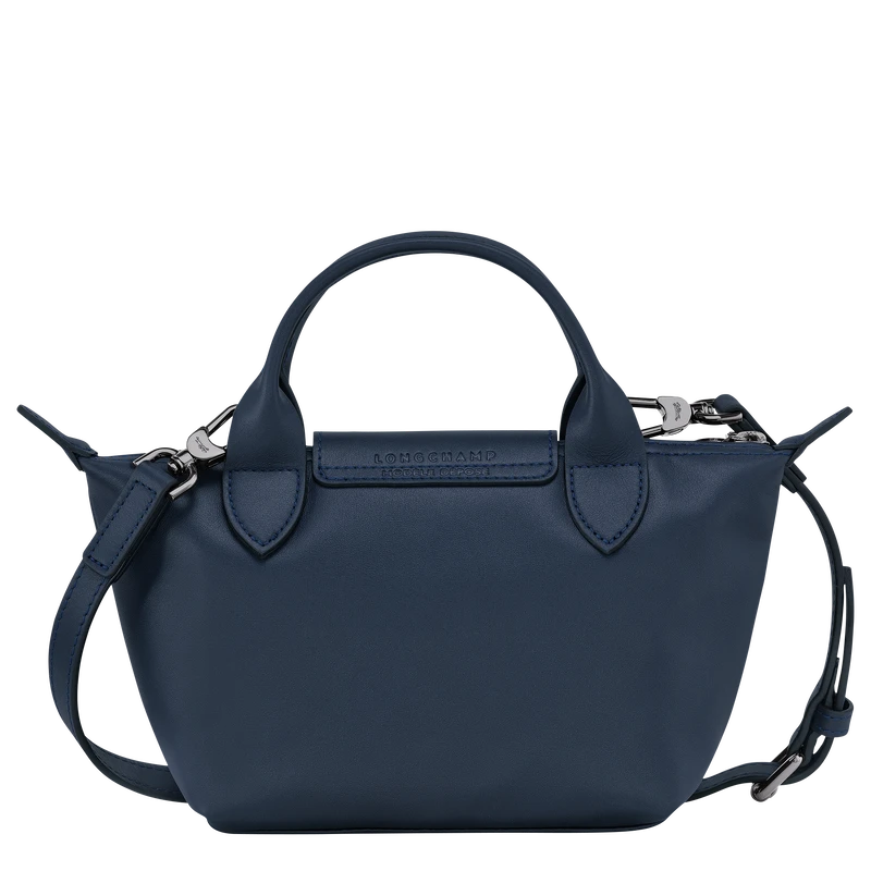 Longchamp Le Pliage Xtra XS Handbag Navy - Leather 6 Longchamp Le Pliage Xtra XS Handbag Navy - Leather - Image 4