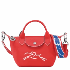 Longchamp Le Pliage Xtra XS Handbag Red - Leather