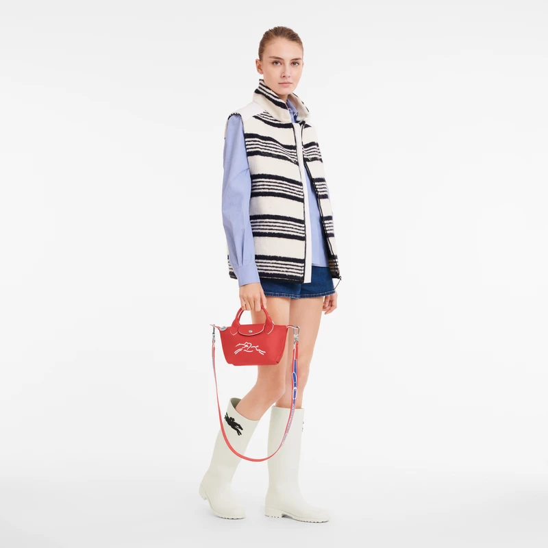 Longchamp Le Pliage Xtra XS Handbag Red - Leather 4 Longchamp Le Pliage Xtra XS Handbag Red - Leather - Image 2